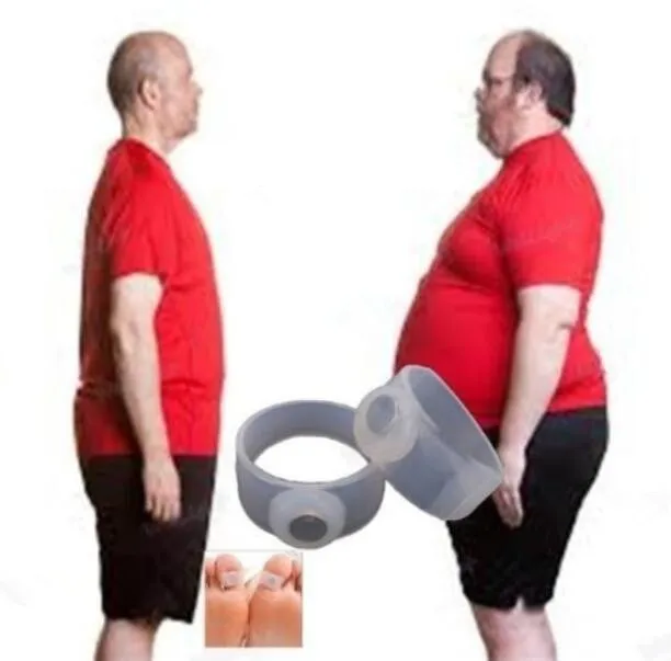 4 шт. = 2 пары магнитных колец для пальцев ног терапия продукты похудения быстрое