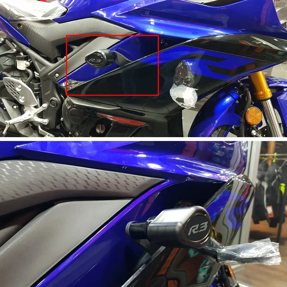 Для YAMAHA YZF-R3 R3 YZF R 3 аксессуары для мотоциклов защита от падения рамка ползунок обтекатель защита от Краш накладка протектор