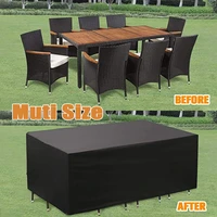 multiple sizes outdoor furniture dustproof cover for rattan table cube chair sofa waterproof rain garden patio protective cover
