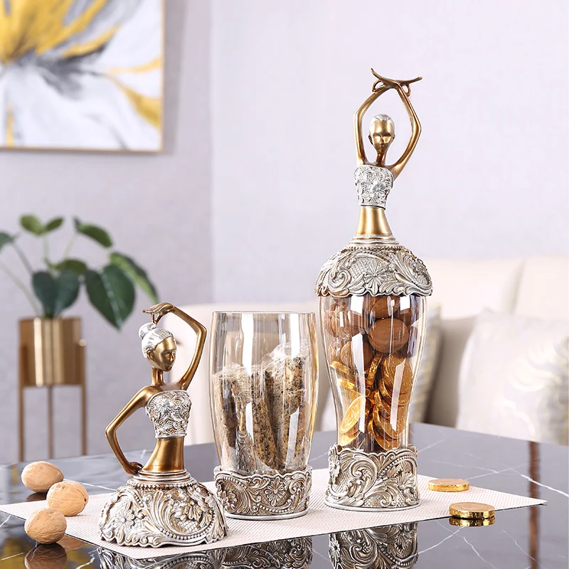 

Creative peacock storage bottle wine cabinet decor ornament European living room coffee table simple home furnishings YHJ031310