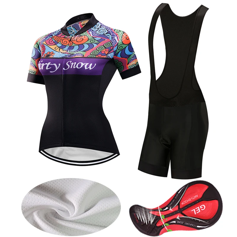 

Бесплатная доставка, Женский комплект из Джерси для велоспорта, летний комплект, велосипедная одежда, шорты с нагрудником, женская форма, од...