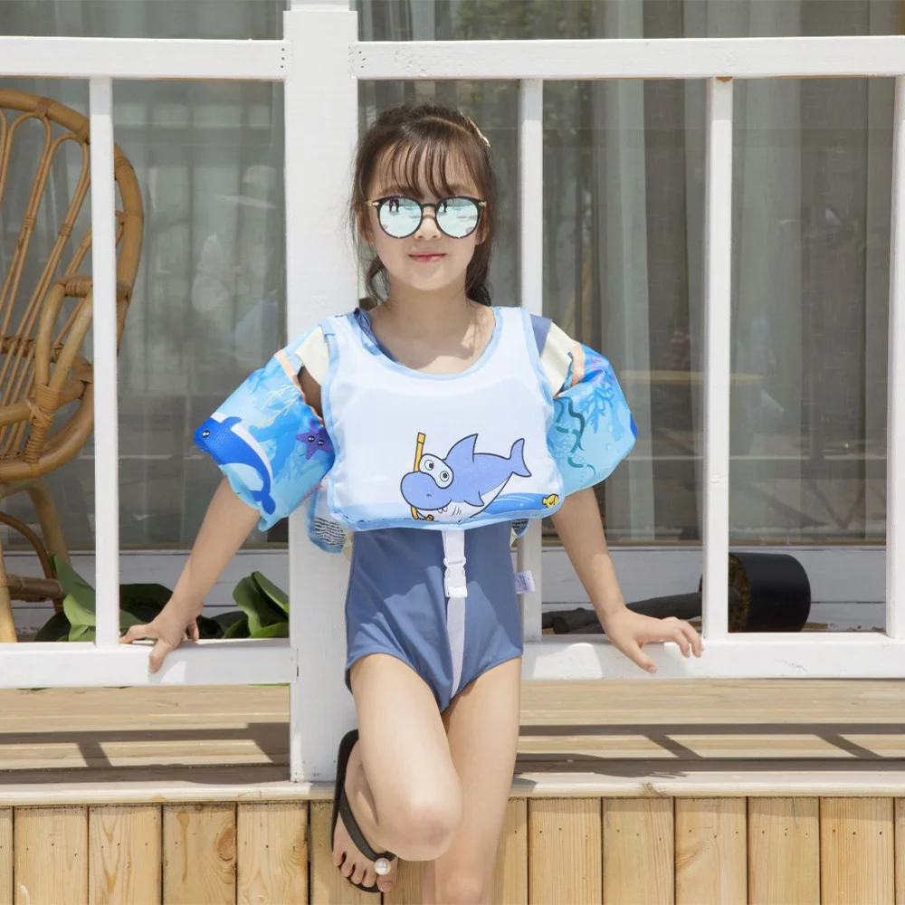 

1pc Learning Swimming Vest Childrens Life Cartoon Swimming Buoyancy Vest Childrens Life