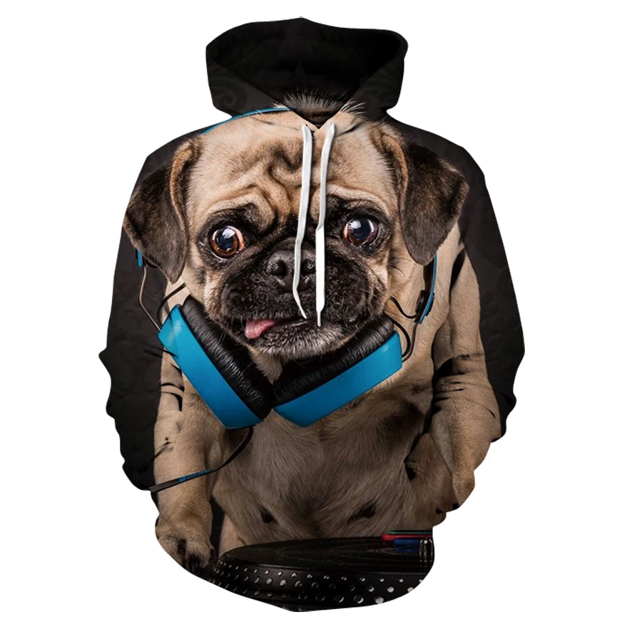 

Men's 2021 Fashion Animal 3D Pattern Hoodie Casual Comforty Pullover Harajuku Street Fashion Sports Hoodie