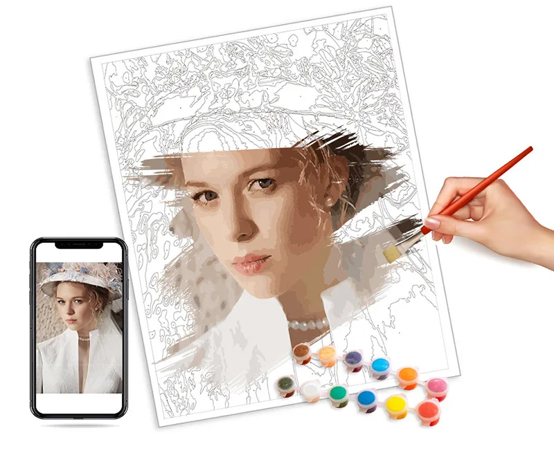 Пересечение границы поколение живописи цифровая картина маслом оптовая продажа