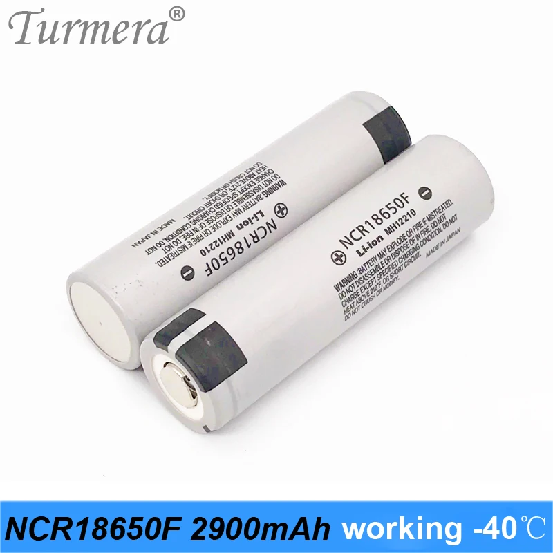

Turmera original NCR18650F 2900mAh 8A 18650 -40 Low Temperature Resistant for Flashlight Use Rechargeable 18650 Lithium Battery