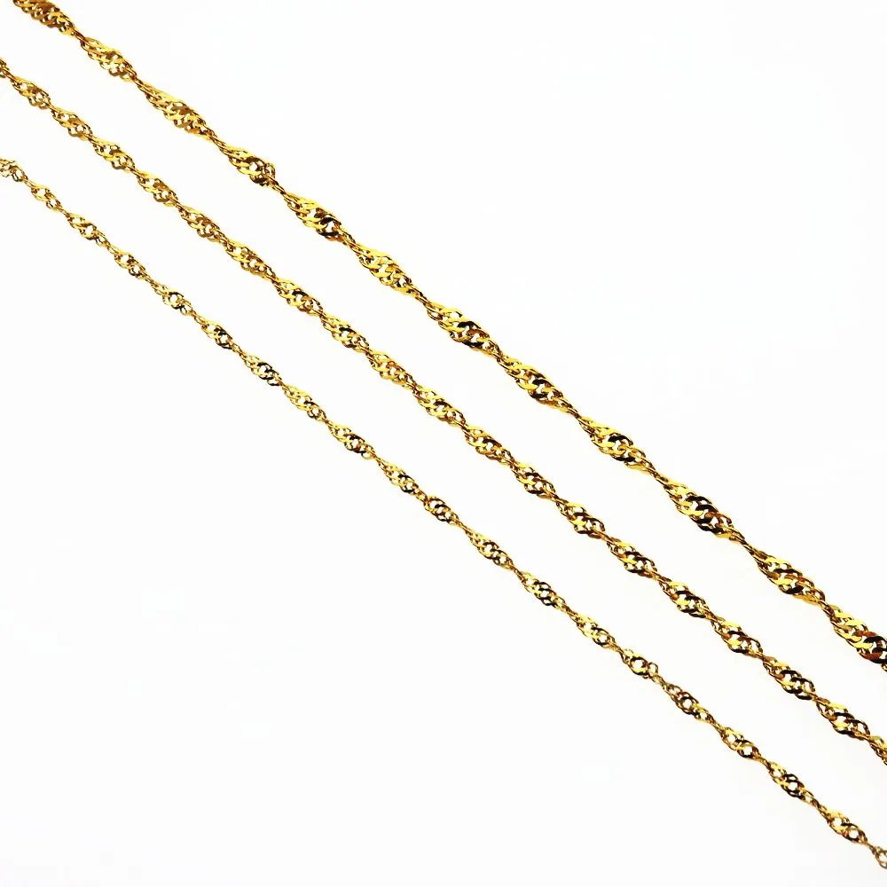 Мужская и женская цепочка с волнистой цепочкой из нержавеющей стали модные