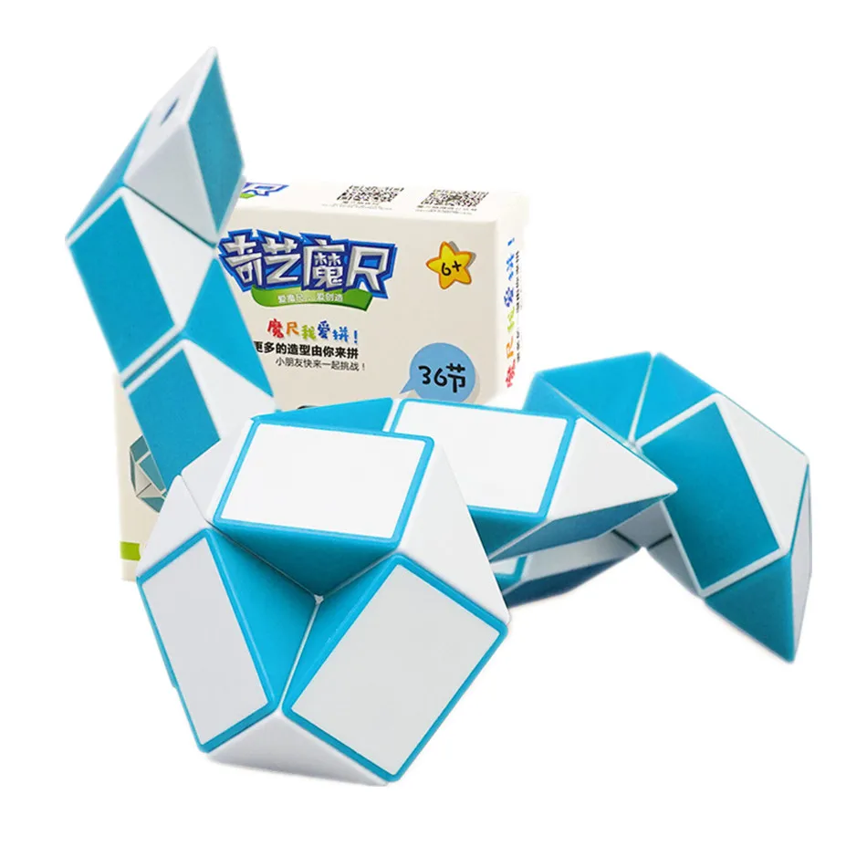 QIYI 36 сегмент магического правила кубиками змейки эластичная одежда изменен