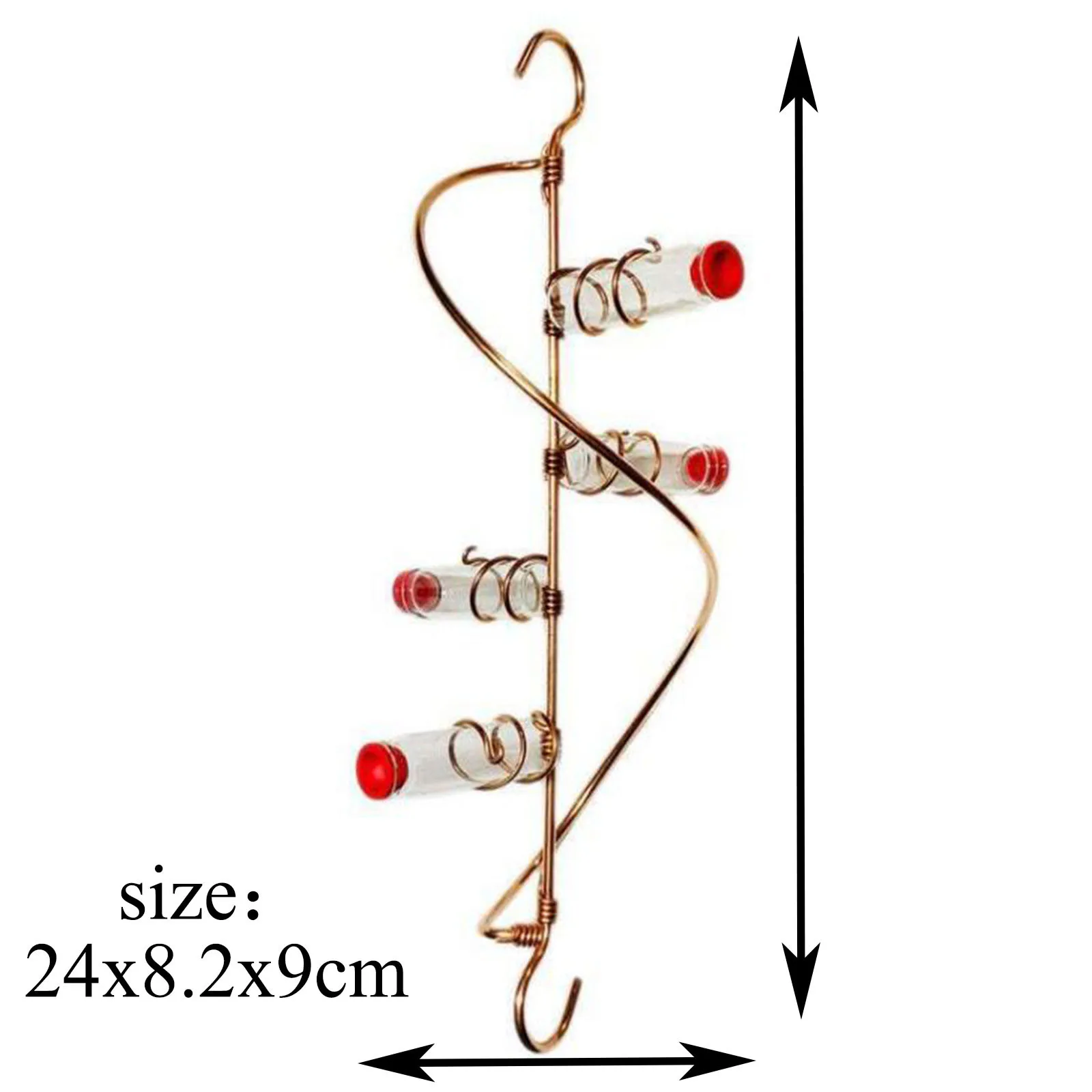 

Courtyard Bird Feeder Red Berries Humming Bird Feeder 4 Feeding Bottles FFT