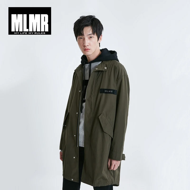 Куртка JackJones MLMR мужская с буквенным принтом модная уличная одежда средней длины