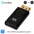 Адаптер для порта дисплея LccKaa в HDMI, переходник с DP на HDMI мама для ПК, ноутбука, проектора, порт дисплея в HDMI
