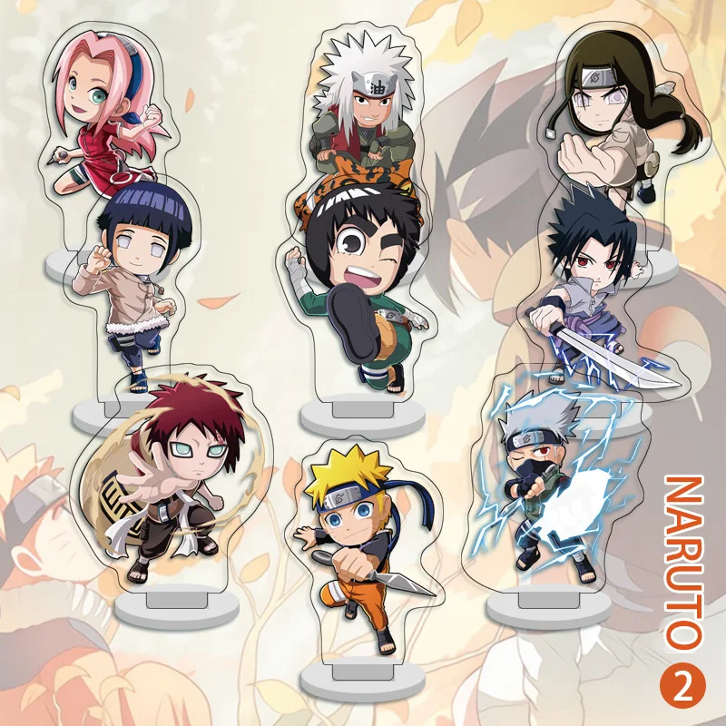 

9 mini stand-up sets, Demon Slayer, Pirate, anime stand-up keychains, and accessories combination decorations