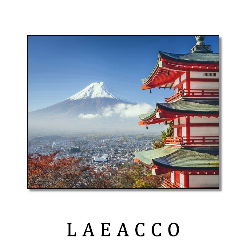 Японский холст живопись места интерес Фудзи Горный пейзаж плакаты и печать