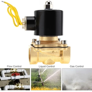 Электромагнитный клапан 34 дюйма, 14 дюйма, 110 В220 В переменного тока, латунный обратный клапан, водяной электромагнитный клапан, пневматический клапан для водымаслагаза