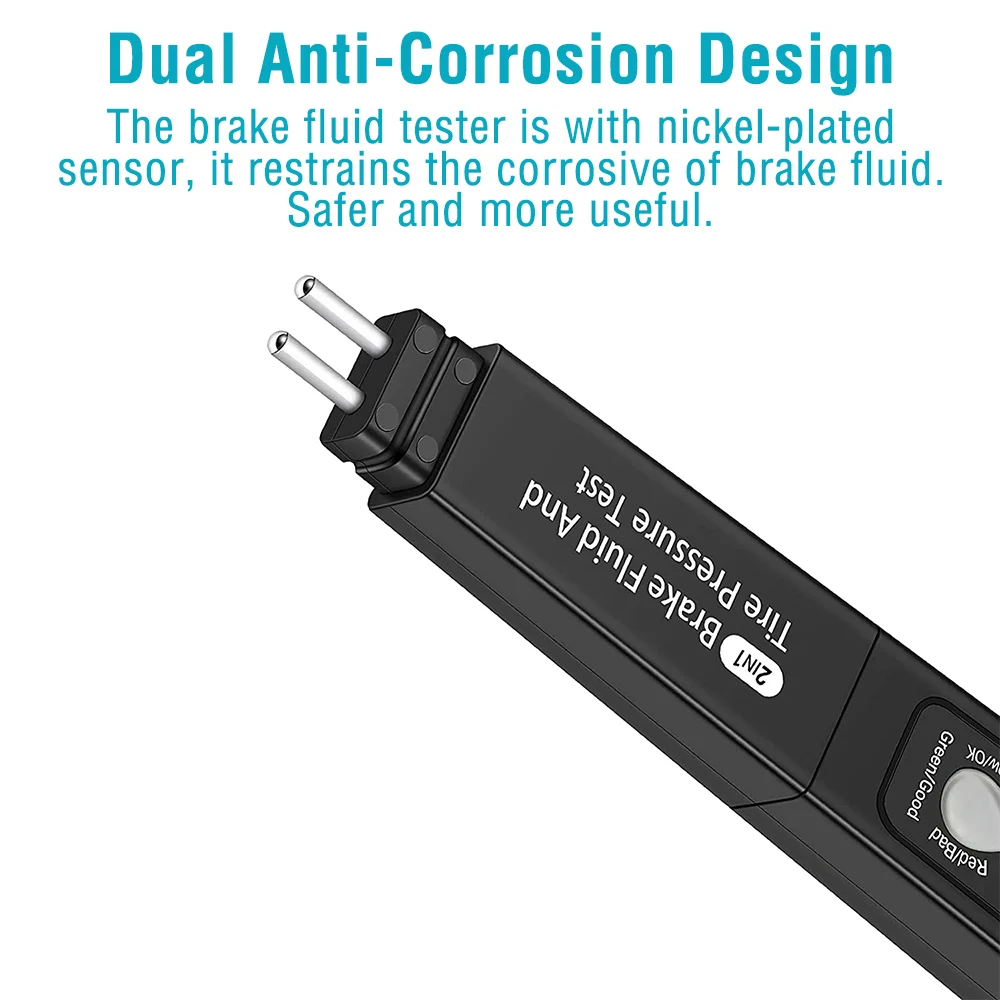 Тестер тормозной жидкости 2 в 1 тестер давления шинах цифровой инструмент для