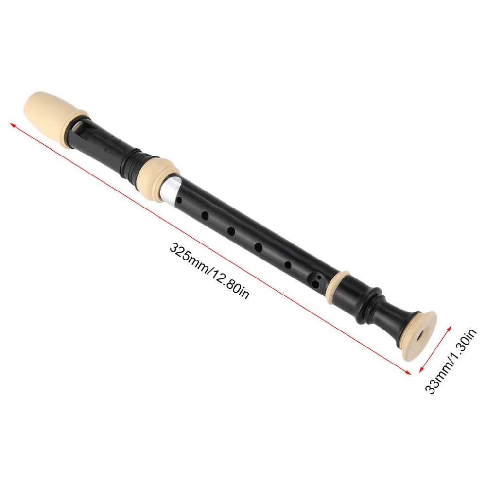 Professional Eight Hole Treble Flute 8-Hole Soprano Recorder Clarinet Black Sound Easy Adjustable Food Grade ABS Non-toxic | Спорт и