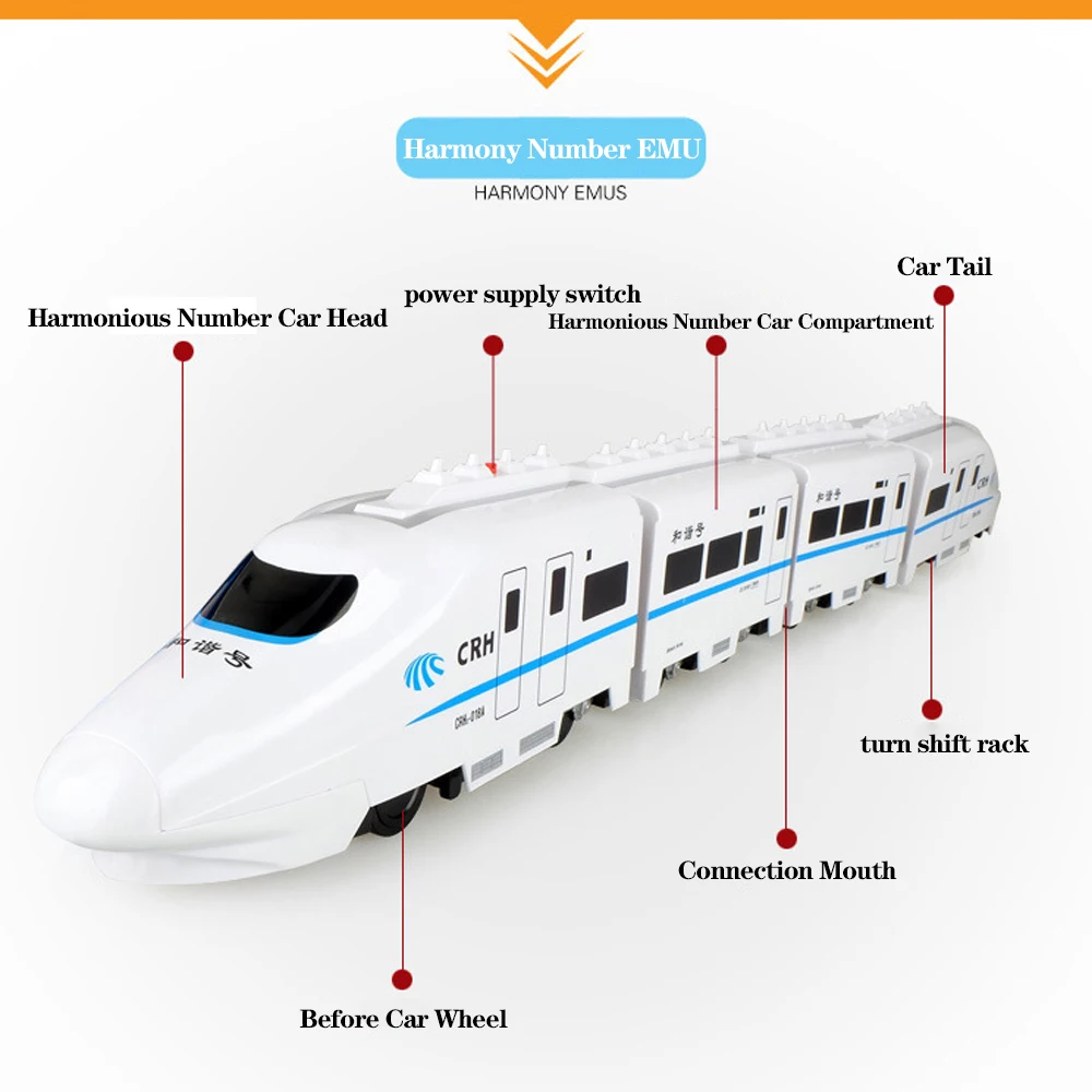 Игрушечный поезд электрическое моделирование пуля Высокоскоростная Модель