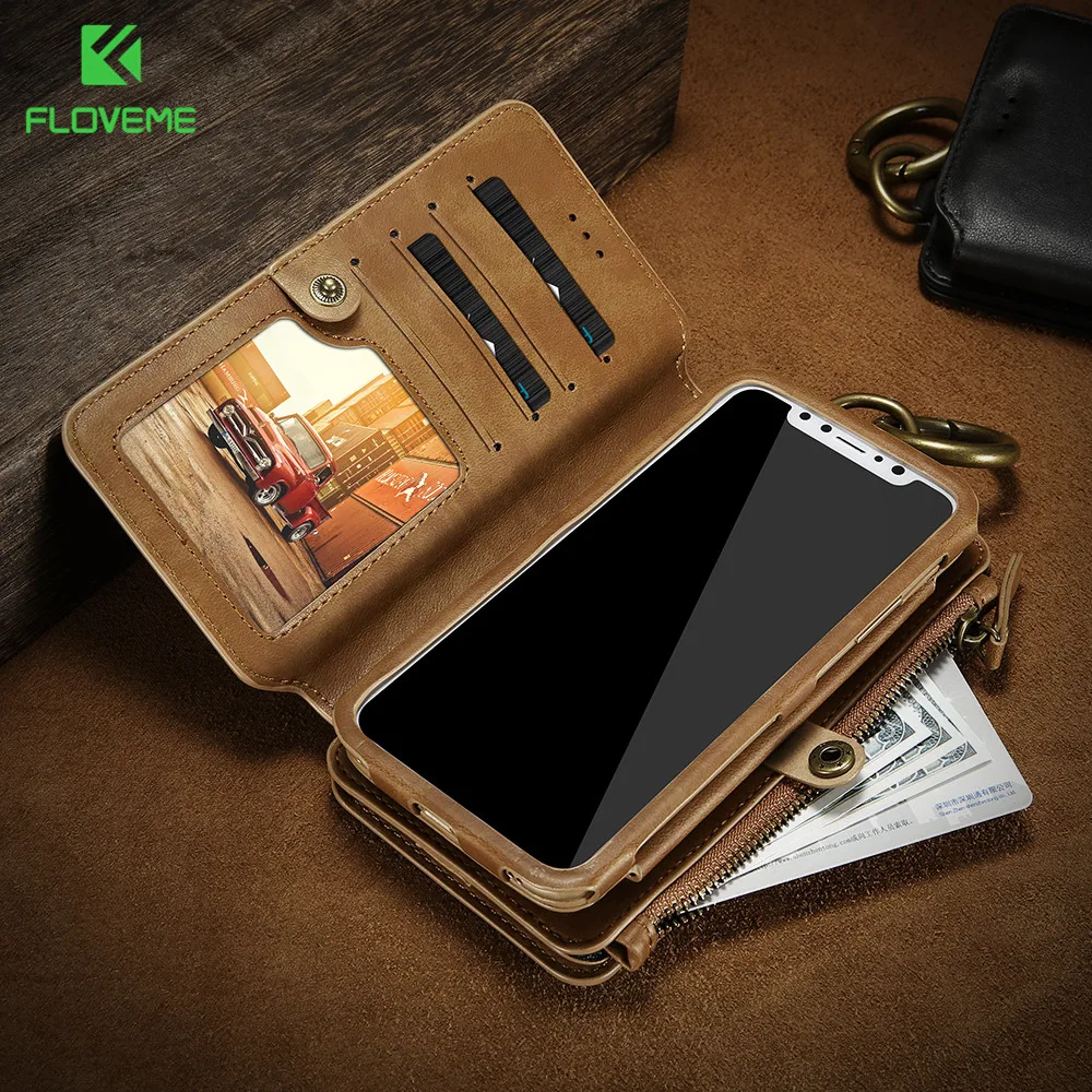 FLOVEME складной кожаный чехол кошелек для iPhone 11 PRO MAX держатель карт телефона s Funda 11PRO