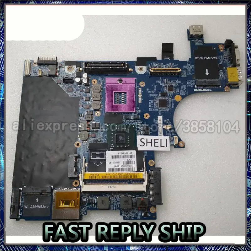 

SHELI For Dell E6400 Laptop Motherboard LA-3805P CN-0G784N G784N CN-0J470N J470N