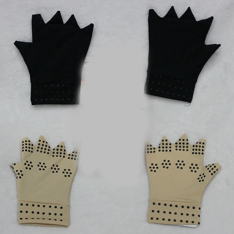 

Магнитные перчатки для лечения против артрита, компрессионные терапевтические перчатки без пальцев, перчатки для здоровья