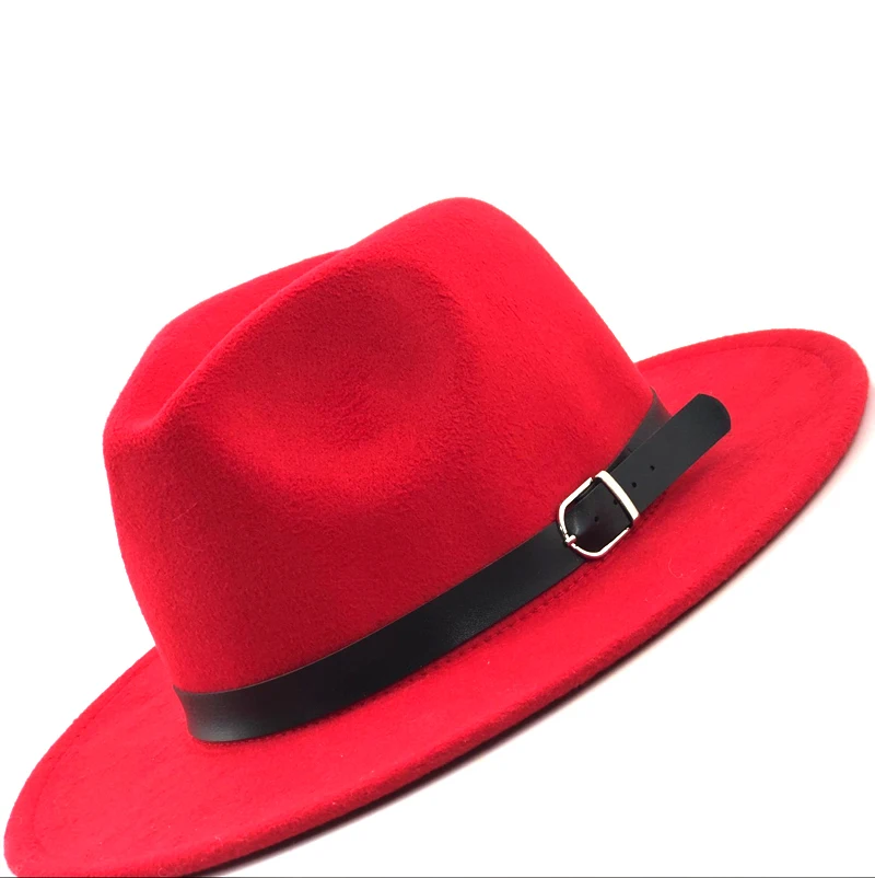 Осень-зима, имитация шерсти, для женщин, мужчин, дам, Fedoras, топ, джаз, шляпа, европейская, американская, круглая, шапки котелок