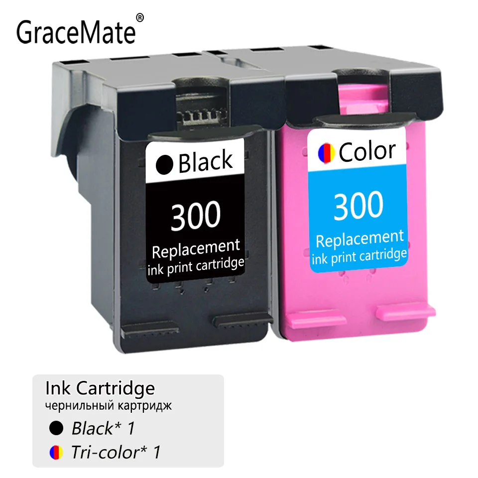GraceMate совместимый для HP 300XL чернильный картридж Deskjet D1660 D2500 2560 F4435 F4440 F4450 F4470 F4472 F4473