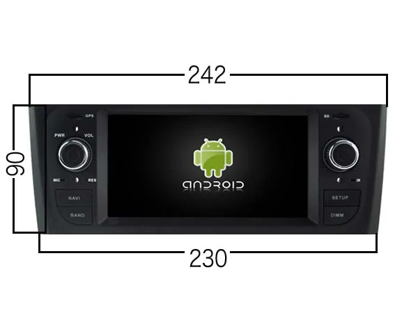 AVGOTOP Android 9 Автомагнитола для FIAT OID PUNTO MP3 MP4 Автомобильный Wi-Fi gps Мультимедиа
