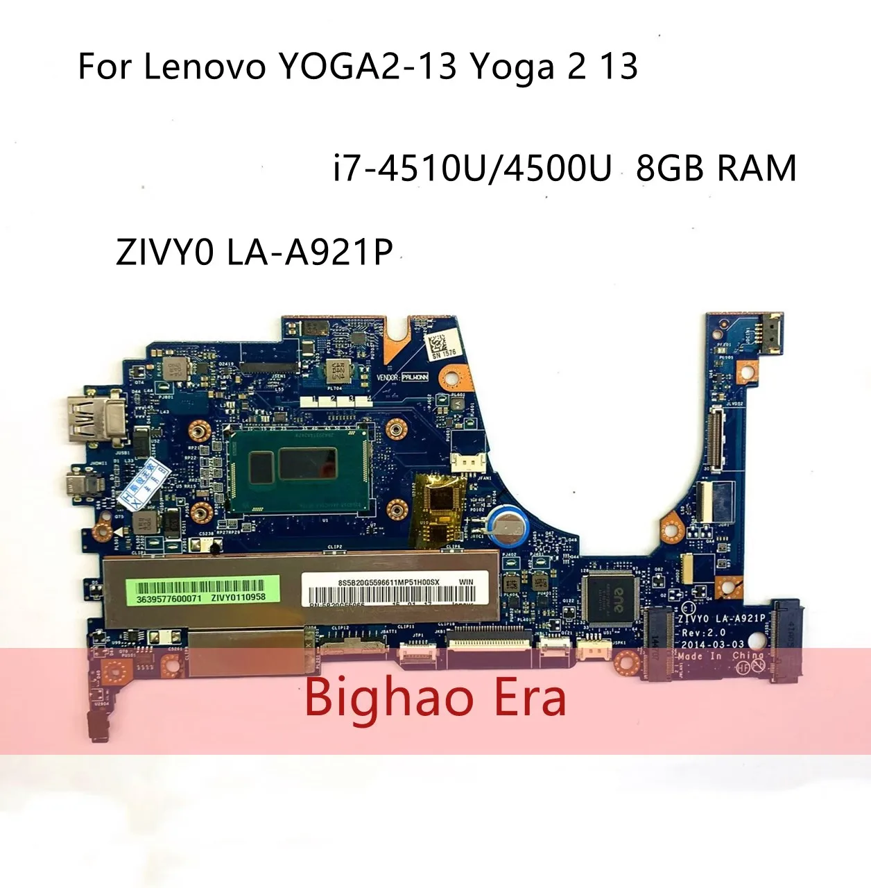 Оригинальный LA A921P прозрачная защита для экрана Lenovo YOGA 2 13 материнская плата