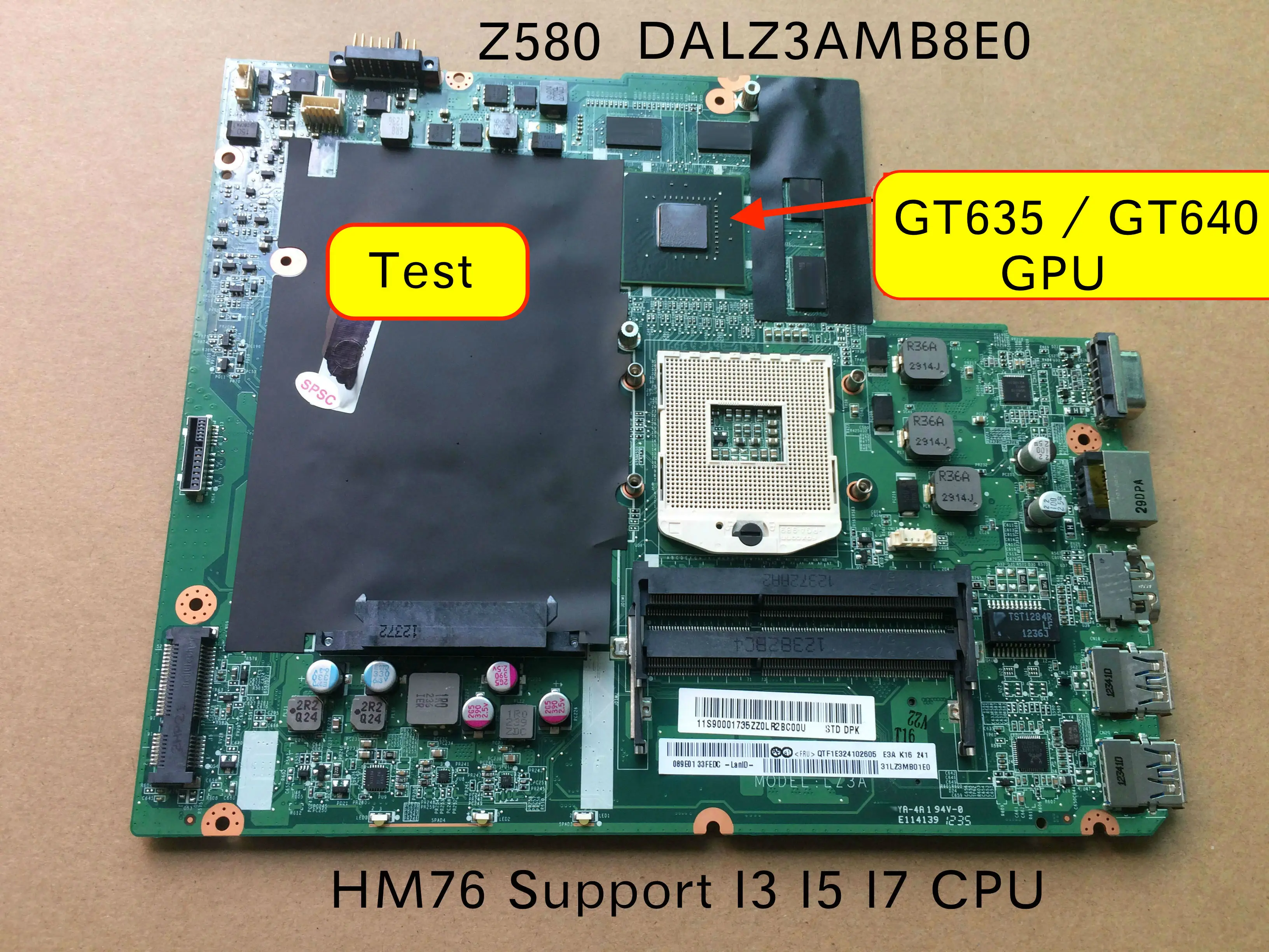 Бесплатная доставка материнская плата 90000273 DALZ3AMB8E0 для ноутбука Lenovo Ideapad