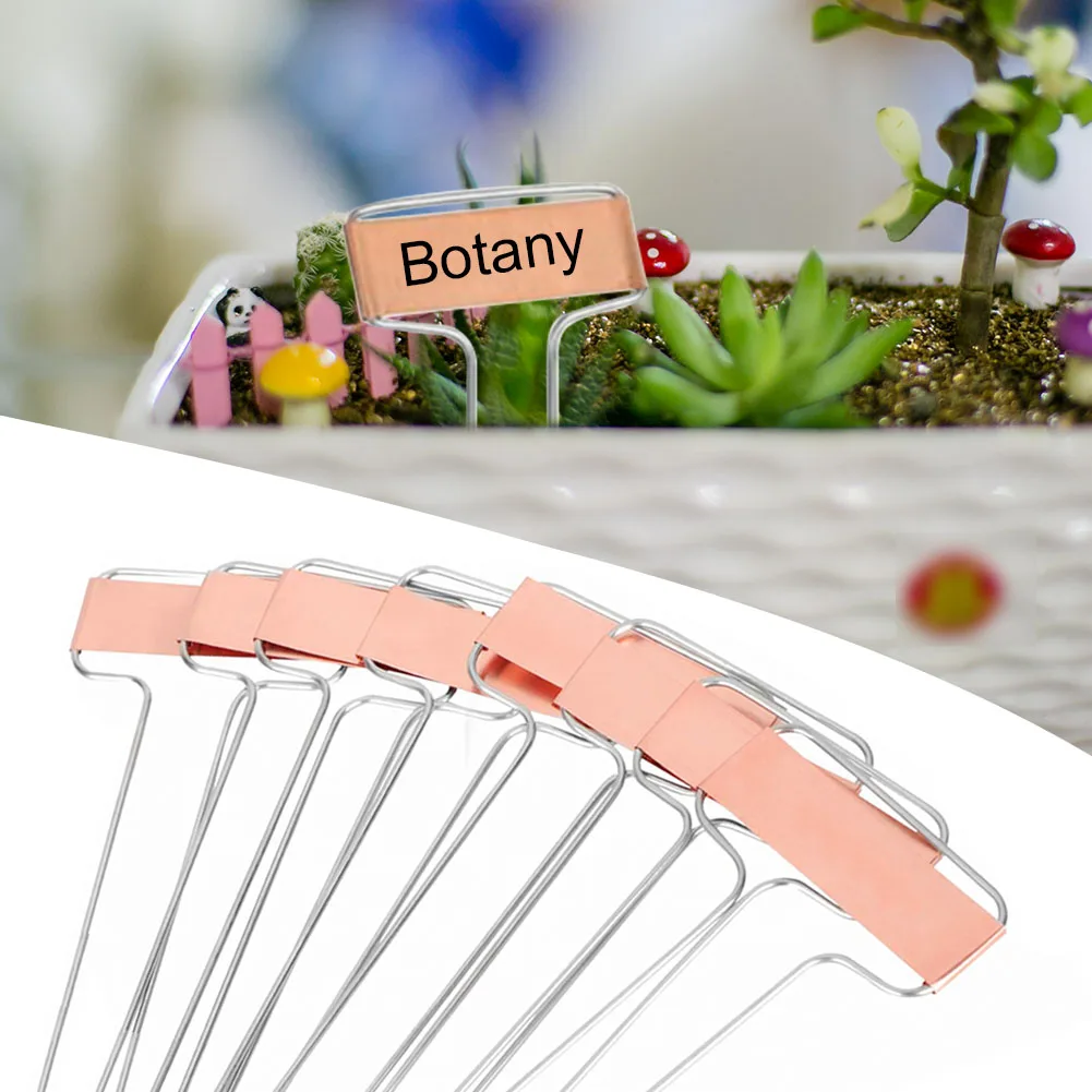 

25pcs Durable Seedling Signs Home Practical Garden Marker Plant Tags Weatherproof Banner Reusable Flower Vegetable Copper Labels