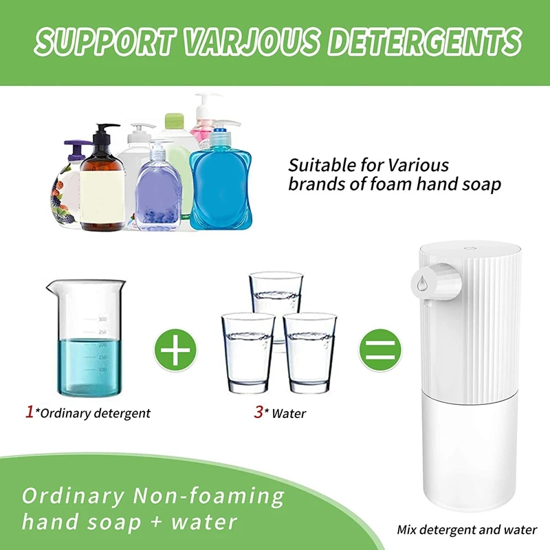 

Soap Dispenser Automatic Soap Dispenser 330Ml Waterproof Touchless Hand Free Soap Dispenser Battery Operated