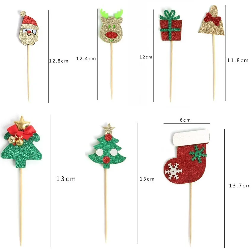 Qianxiaozhen Топпер на Рождественский торт украшение для вечерние украшения