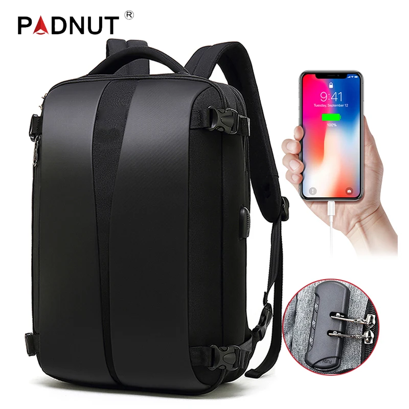 Рюкзак для ноутбука 17 дюймов с защитой от кражи мужские и женские сумки черная