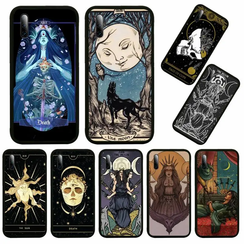 

Triple Moon Goddess Hecate Tarot Phone Case For Huawei Honor View V 5 7 8 9 10 20 30 X S Play Lite Pro Cover