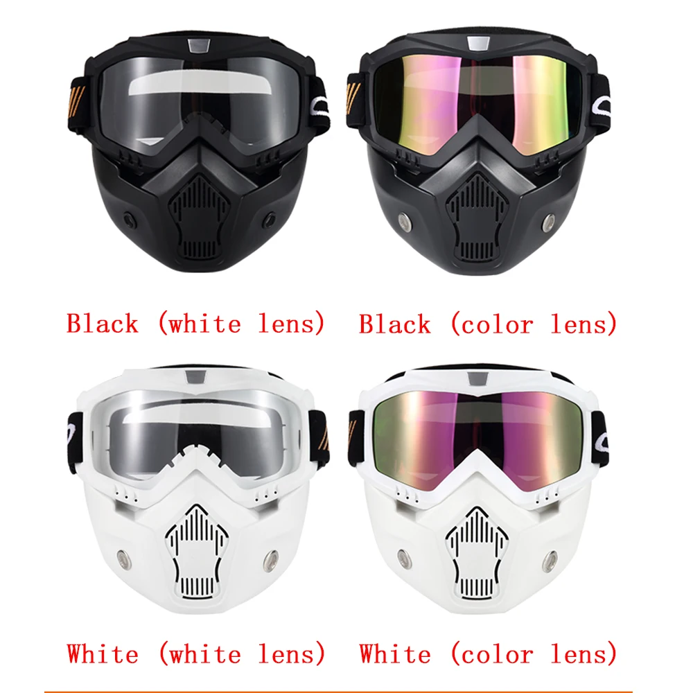 Universal New retro face mask goggles off-road motorcycle goggles outdoor riding goggles enlarge
