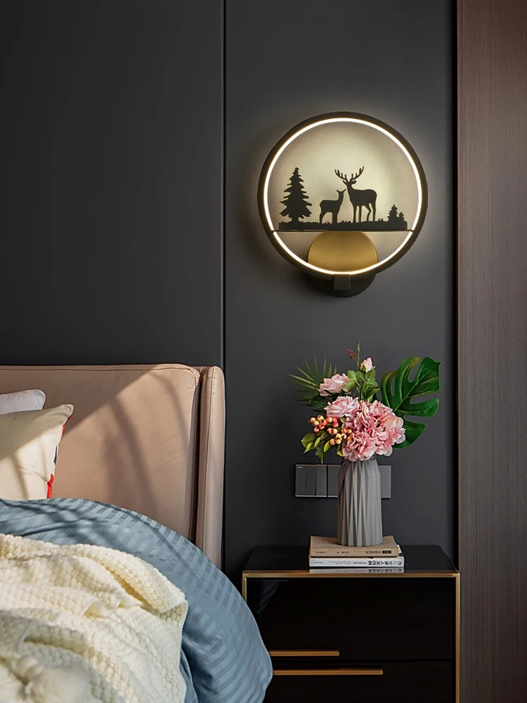 

Nordic Minimalist Wall Lights Modern Fashion Creativity Luxury Wall Lights Bedroom Decor Lampe De Chevet Home Decor BC50BD