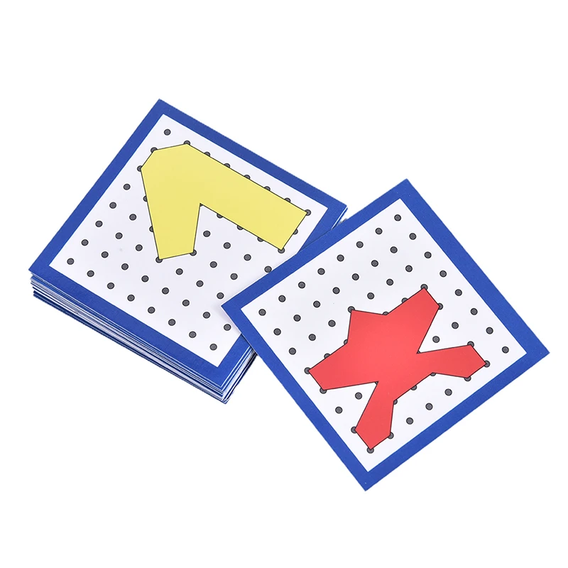 

New Montessori Toys Kids Creative Graphics Rubber Tie Nail Boards Educational Toys Speelgoed Voorschoolse Brinquedos Juguetes