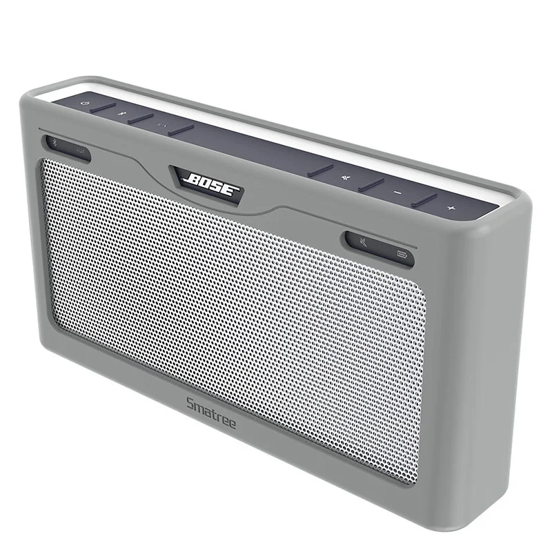 gray Smatree динамик коробка Портативный Дорожная сумка чехол для переноски Bluetooth динамик сумки ForBose SoundLink III противоударный с карабином - Цвет: gray