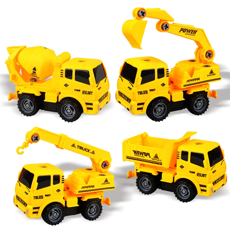 

Disassembly Loading Unloading Engineering Truck Excavator Bulldozer Child Screw Boy Creative Tool Education Toy Car Model