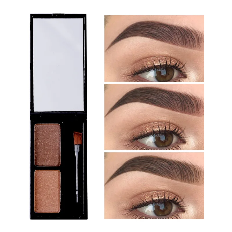 Палитра теней для бровей Косметическая кисть глаз зеркальная коробка увеличения