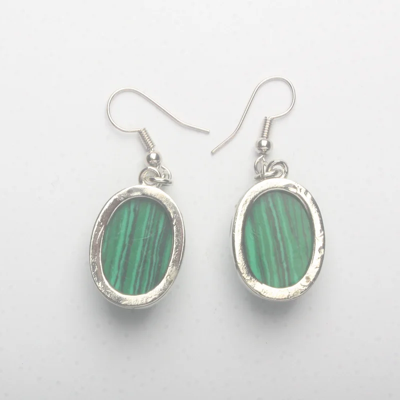 1 пара висячих сережек с овальным опалом прозрачными кристаллами камнями хавlite