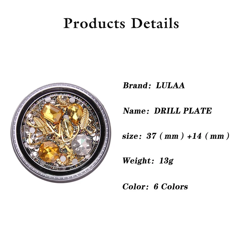 DIY 3D украшение для ногтей из бриллиантов Красочные смешанные микро бусины