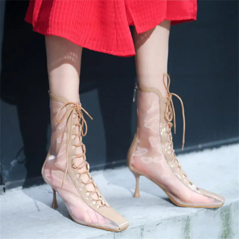 Лидер продаж 2019 г. осенние женские ботинки из сетчатого материала модная женская