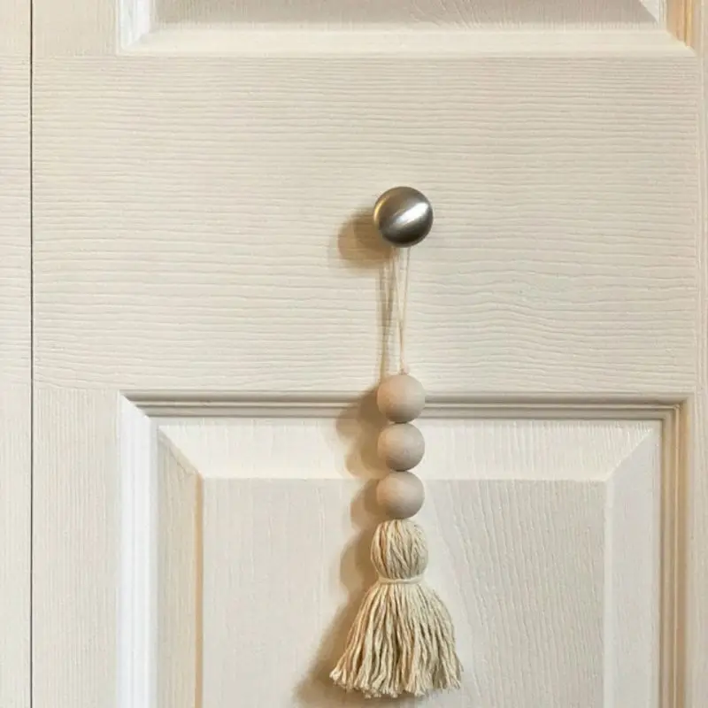 2 шт Tassle Farmhouse бусины из натурального дерева гирлянда для детской комнаты декор