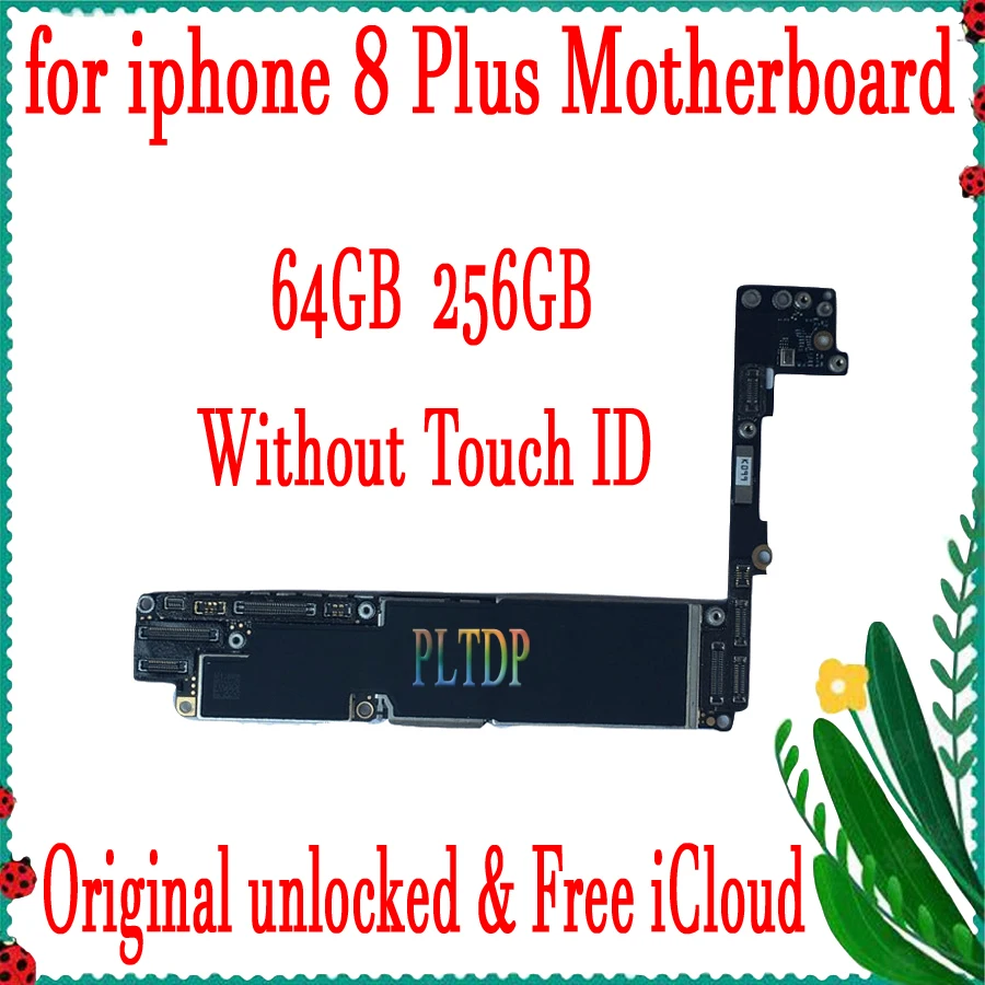 100% оригинальная разблокированная материнская плата для iPhone 8 Plus поддержка