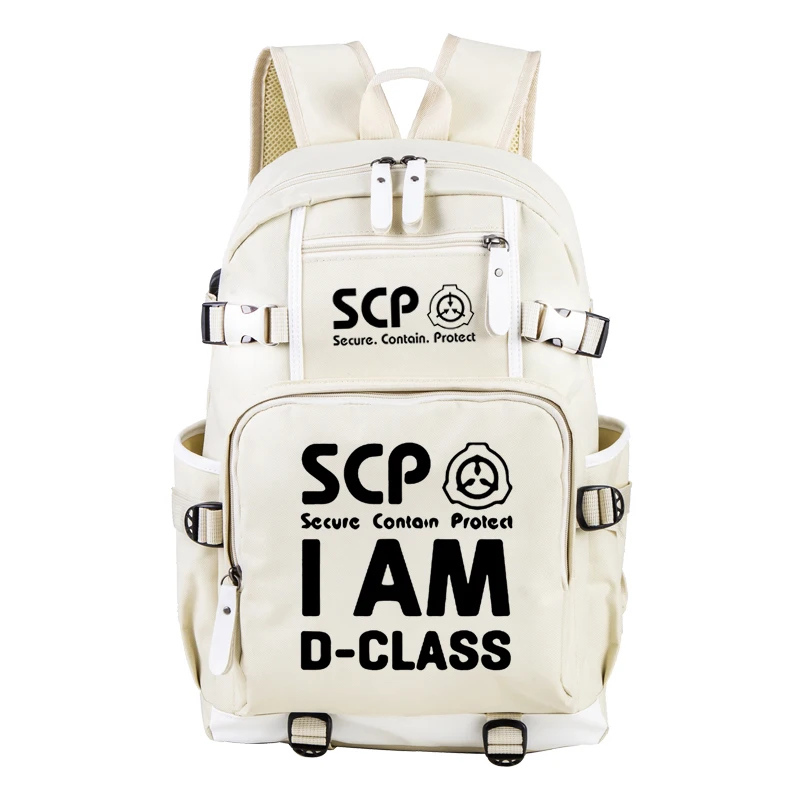 Ранец SCP для мальчиков и девочек бежевый с USB-портом путешествий | Багаж сумки