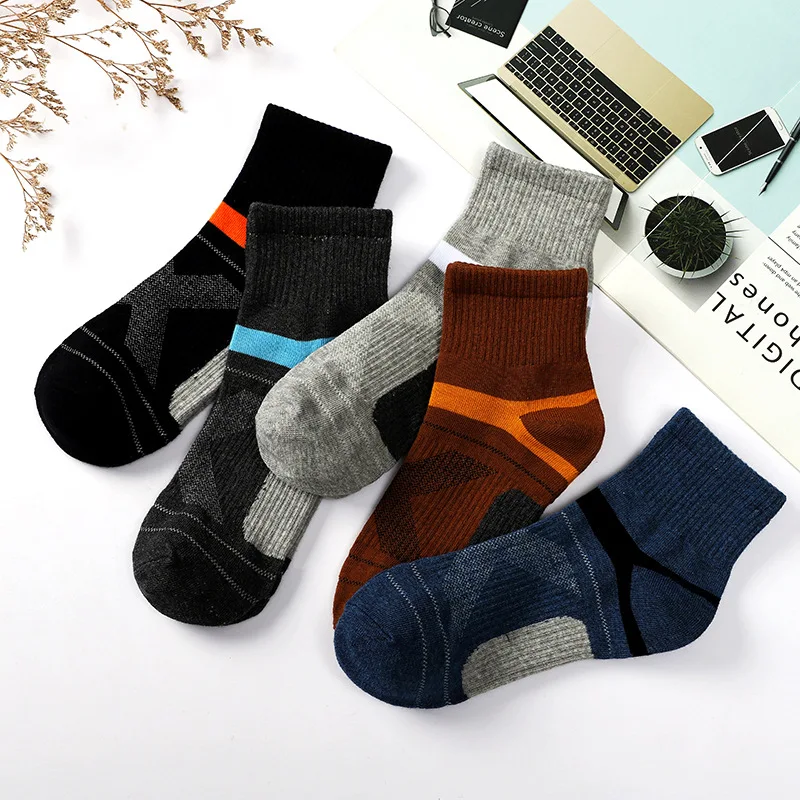 

New socks men's cotton tube socks outdoor climbing sports socks fall and winter deodorant men's socks basketball socks