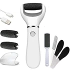 Электрический USB Перезаряжаемые Шлифовальная Пилка Для ног Каблук файл шлифовальные средство для отшелушивания кожи Педикюр машина, забота о ногах, инструмент шлифовальный файл, удаляет мертвую кожу + 4