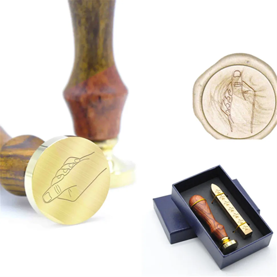 B54 воск печать на заказ уплотнительный кулак Сделай Сам штамп набор ручки для