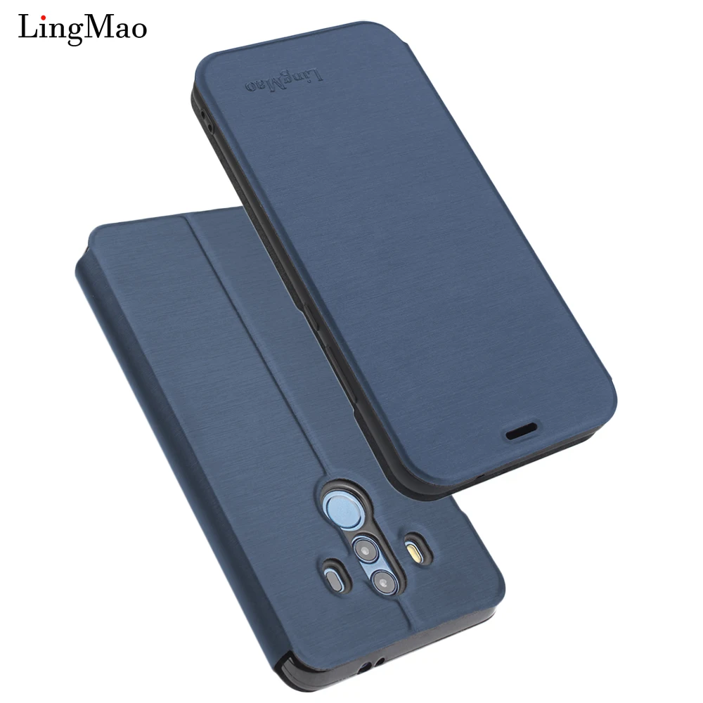 Откидной Чехол кошелек для HuaWei Mate 10 Pro 4G LTE Kirin 970 Android8.0 6 дюймов сканер отпечатков