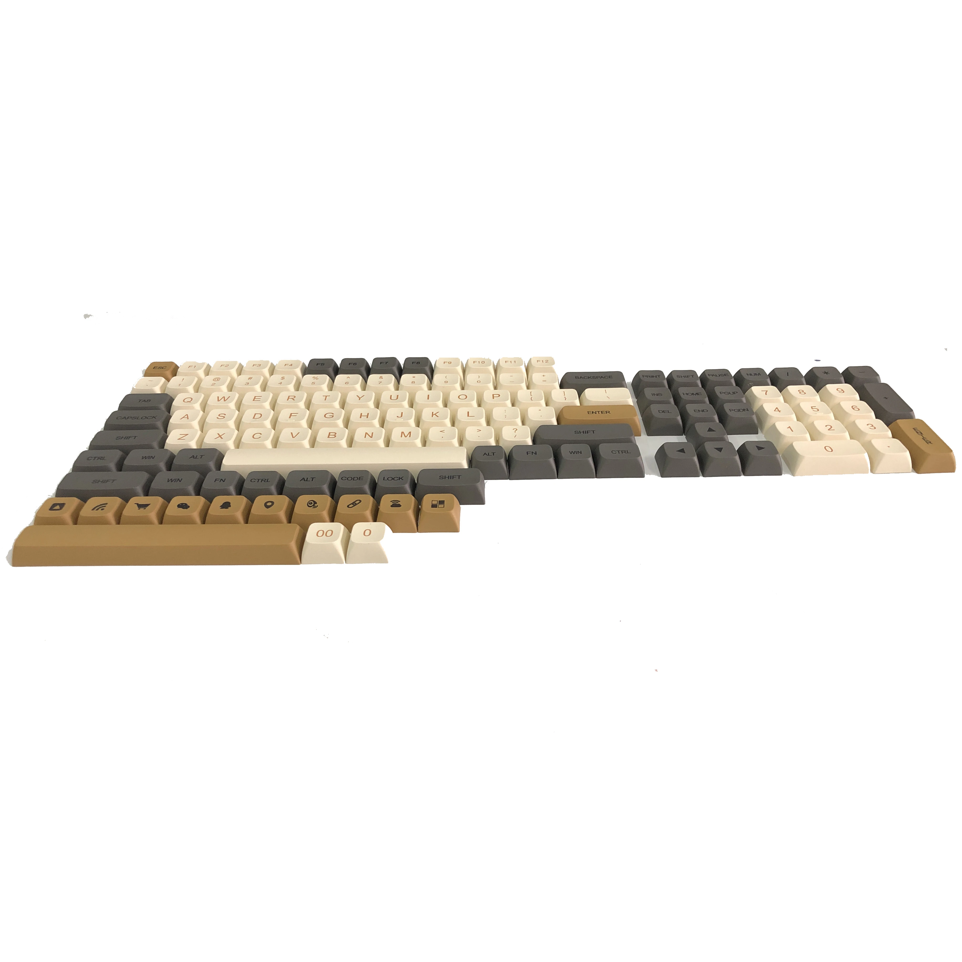 PBT 125 клавиш DIY колпачки для механических фотоэлементов XDA Высокая
